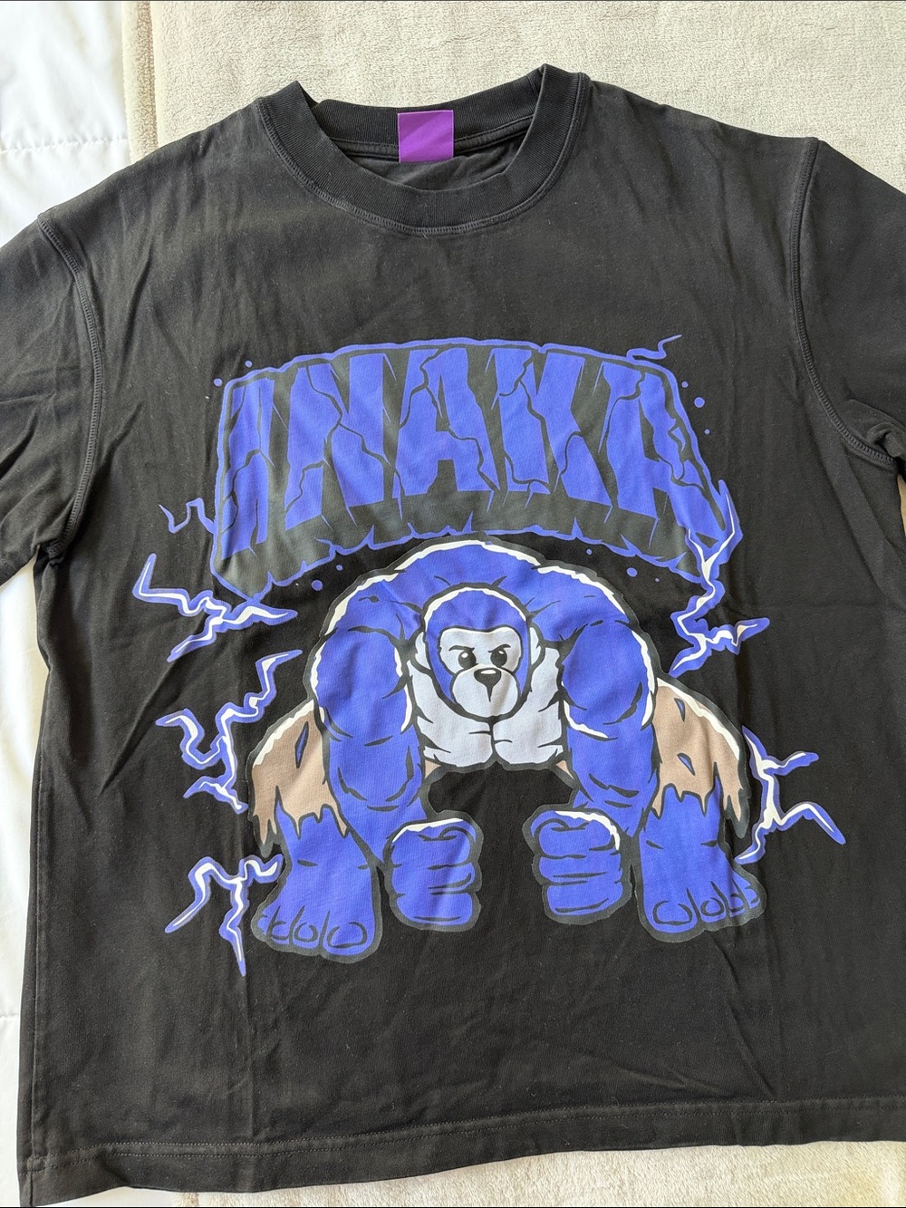 Inaka Power Black T‑Shirt with Gorilla Graphic